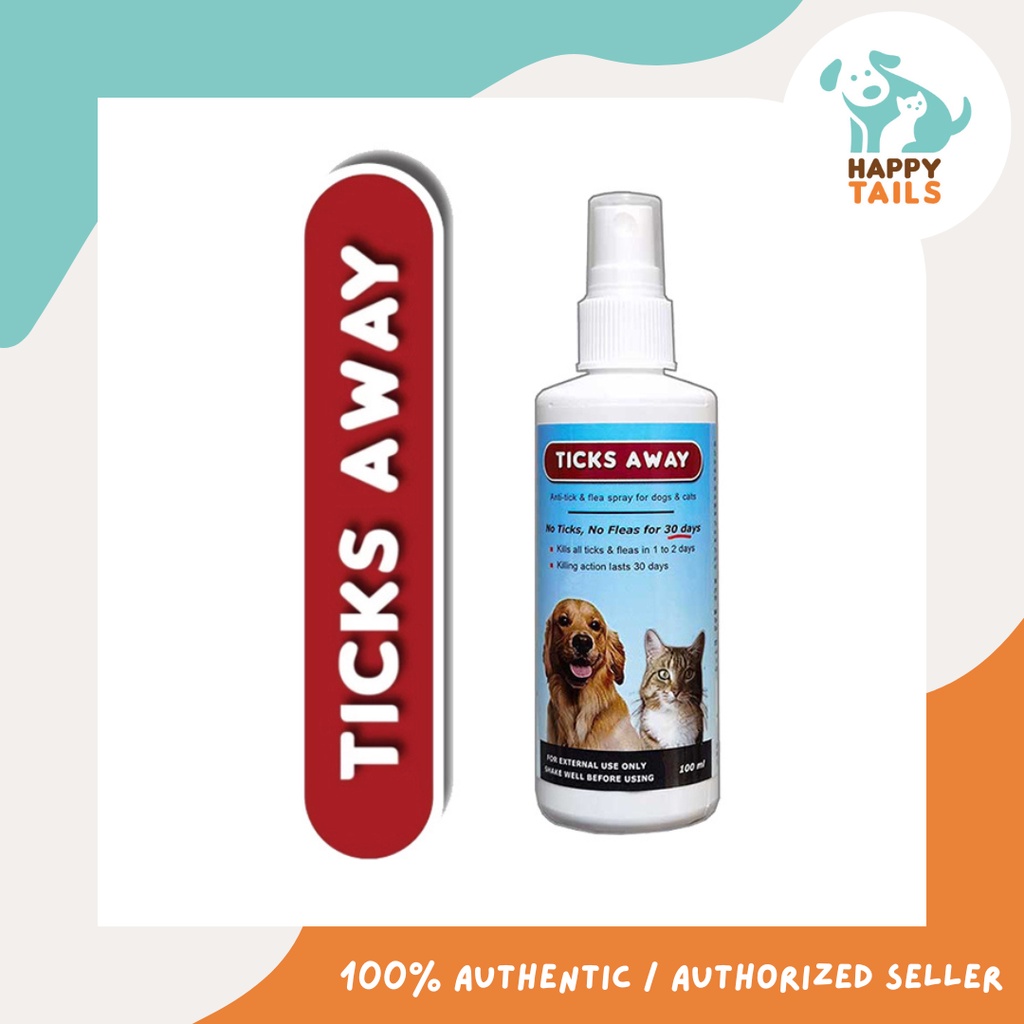 Ticks Away (1x100ml) for Dogs & Cats Shopee Philippines
