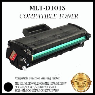 Toner Cartridge Mlt D101s D101s 101s Compatible For Samsung Printer Ml 2165w Sf 760p Scx 3405fw Shopee Philippines