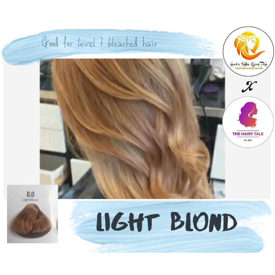 Light Blonde Permanent Hair Color Set Shopee Philippines