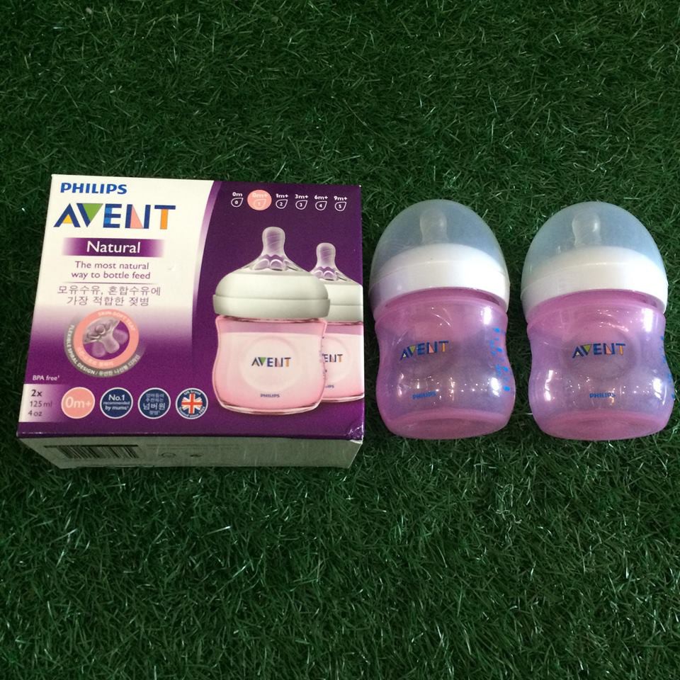 avent pink bottles 4 oz