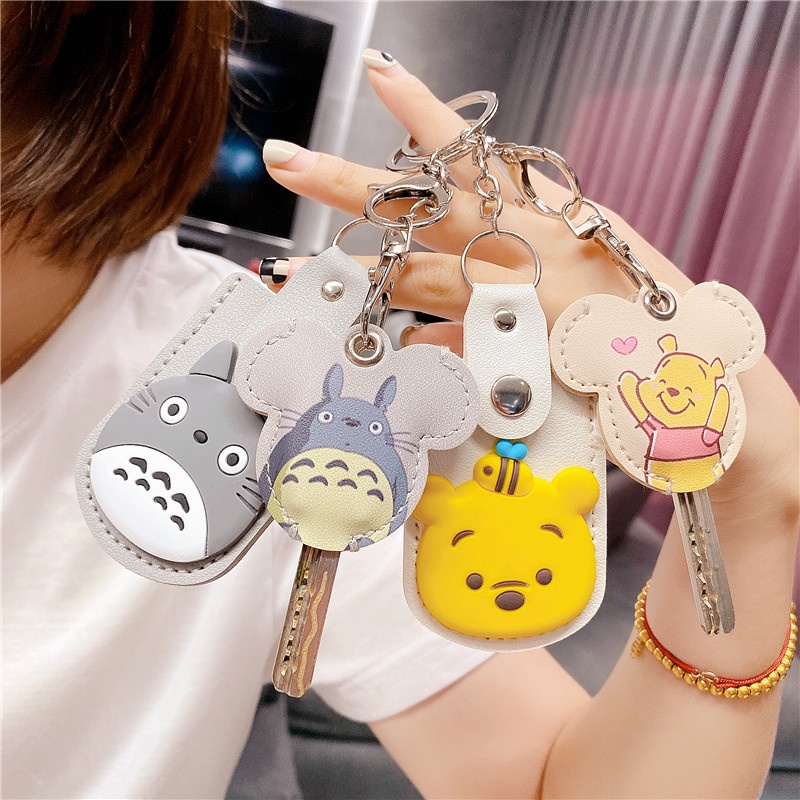 Key Holder Access Control Card Subway Elevator DropShaped Small Protective Case Keychain