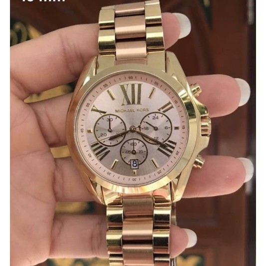 Michael Kors Bradshaw Two-Tone Chronograph Watch MK6359 | Shopee Philippines
