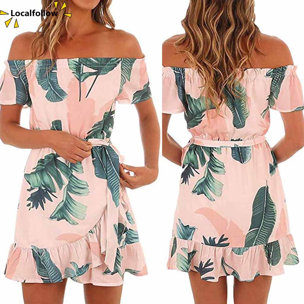 short sleeve hawaiian dress