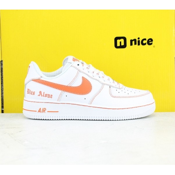 nike white and orange sneakers