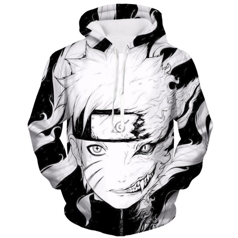 anime naruto 3d digital print sweater jacket hoodie