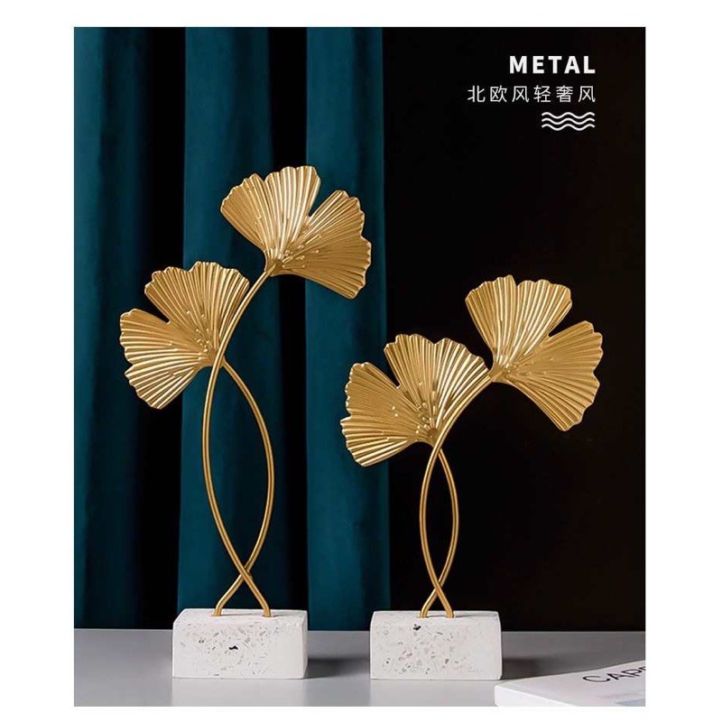 Ginkgo Gold Leaf Display / Gold Iron Decoration / Gold Display / Table ...