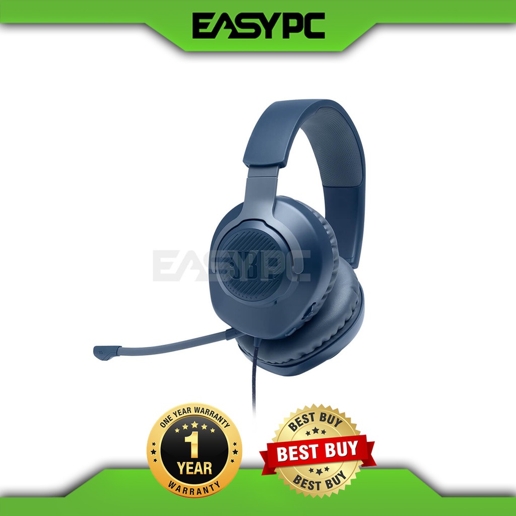 JBL Quantum 100 Gaming Headset Blue, Quantum 100 Gaming Headset, Wired