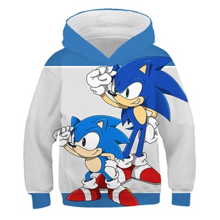 Spring Autumn Boys Girls Casual Super Sonic Hoodies 2022 New Fashion Loose Long Sleeves Sweatshirts Clothes Ameica Anime Outwear #4