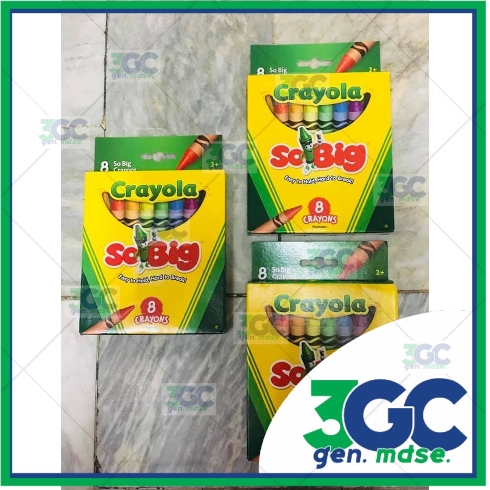 Crayola SO big 8 Colors NON TOXIC Original Crayola Brand Shopee
