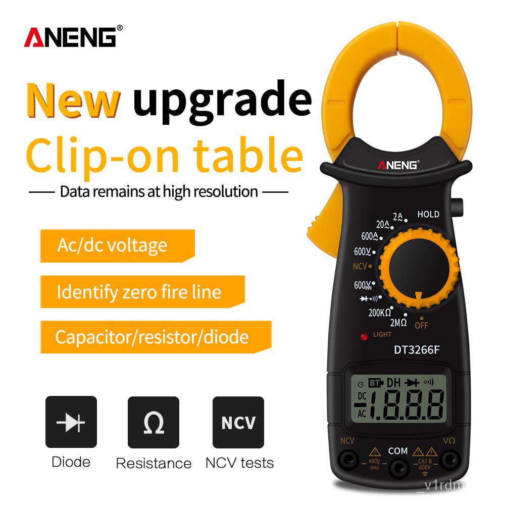 ANENG DT3266F Mini Digital Clamp Multimeter Amperemeter Electrical