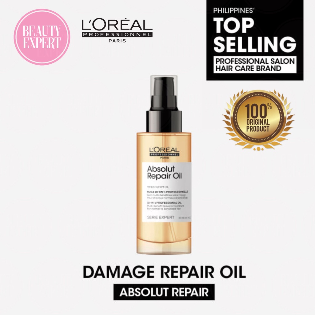 LOreal Professionnel Absolut Repair Oil for Hair Damage 90ml Shopee