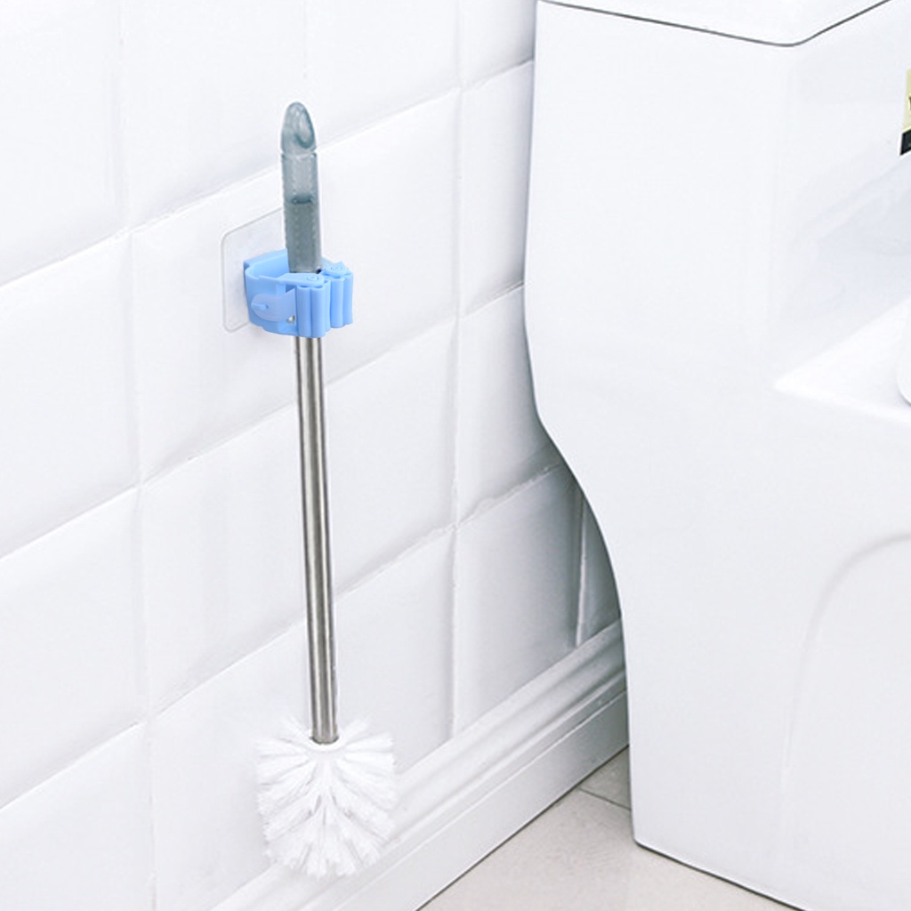 Lotus Baths MHWM04 Wall Mounted Mop Holder Bathroom Magic Wall Sticker 6.30
