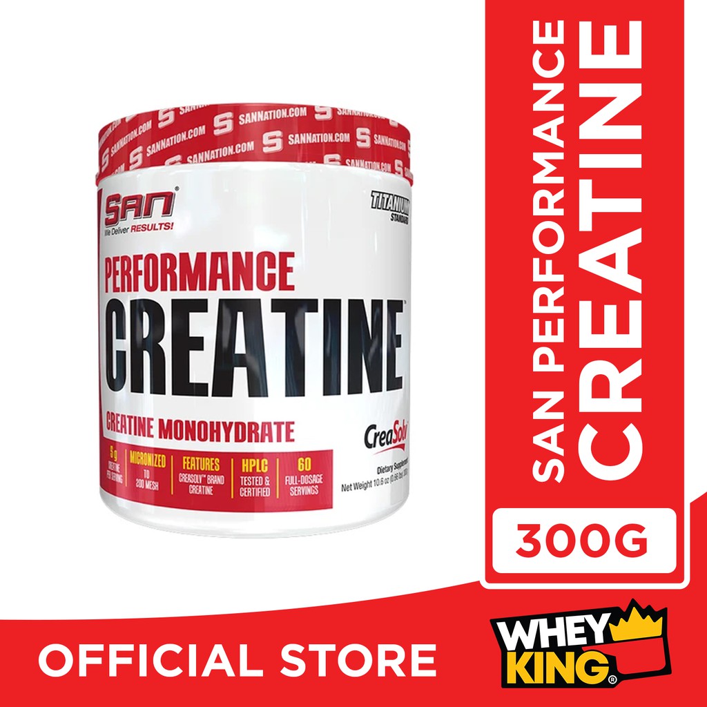 SAN Performance Pure Creatine Monohydrate Unflavored 300g | Shopee ...