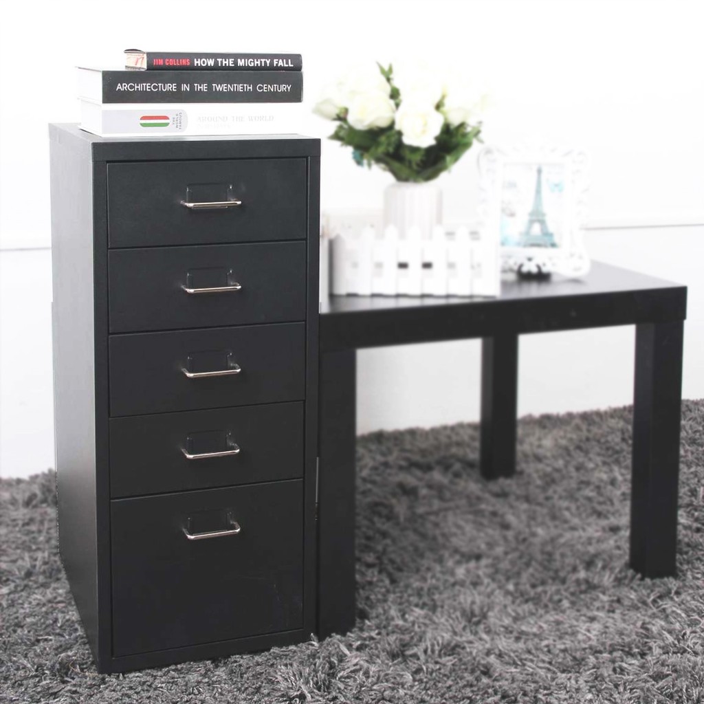 Homu 5 Layer Metal Filing Cabinet Minimalist Home Office Drawer