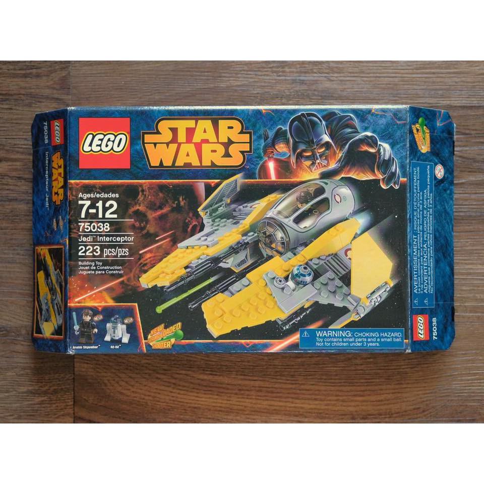 Lego Star Wars Jedi Interceptor 75038 Pre Built Complete Set