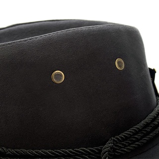 ▽▥Western Cowboy Hat Retro Sheriff S Badge Horseba Travel Fishing Sunshade Sun Belt Wind Rope Topi #8