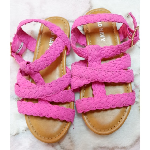 fuschia pink sandals