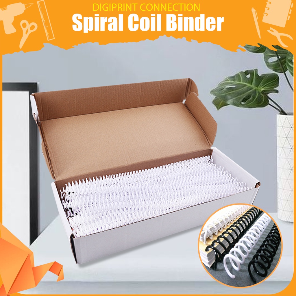 100pcs Spiral Coil Binder 60 - 140 Sheets Capacity Spring Notebook ...