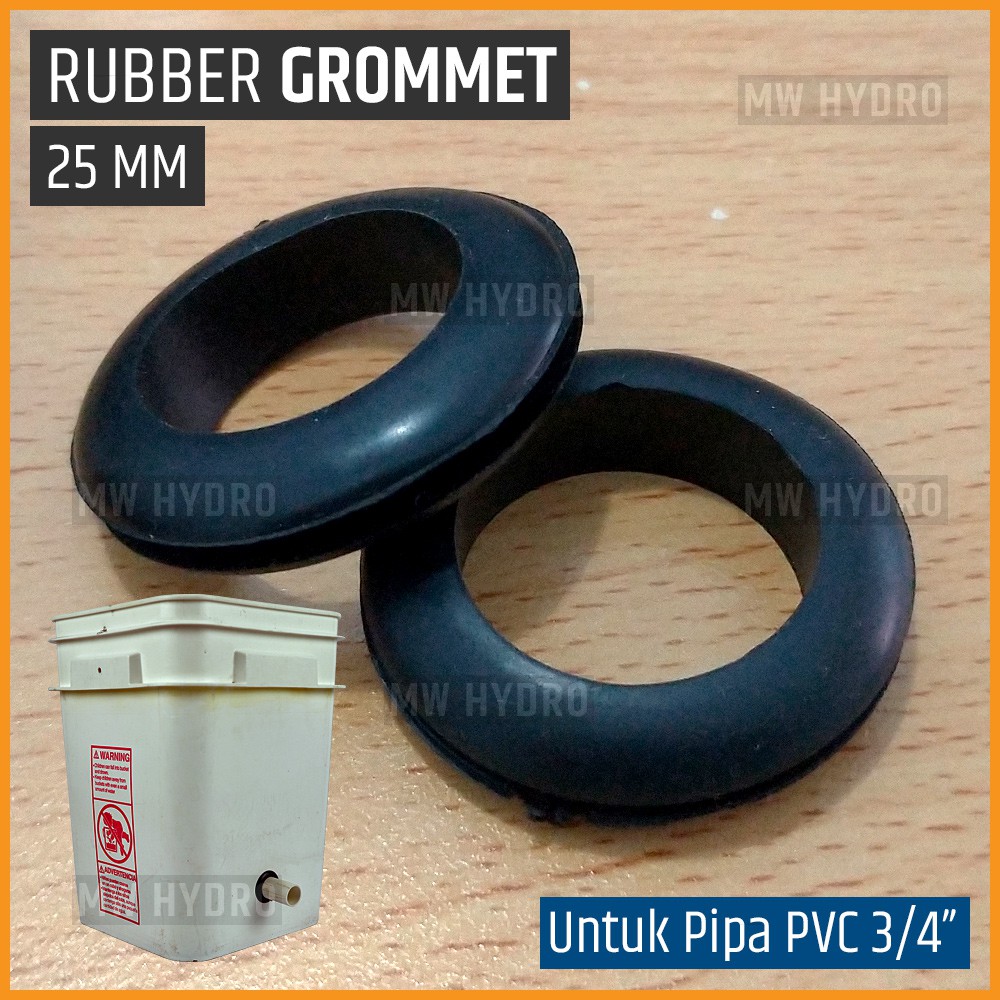 10 Pcs 25mm Rubber Grommet For 3 / 4 "pvc Pipe Black / Black Shopee Philippines
