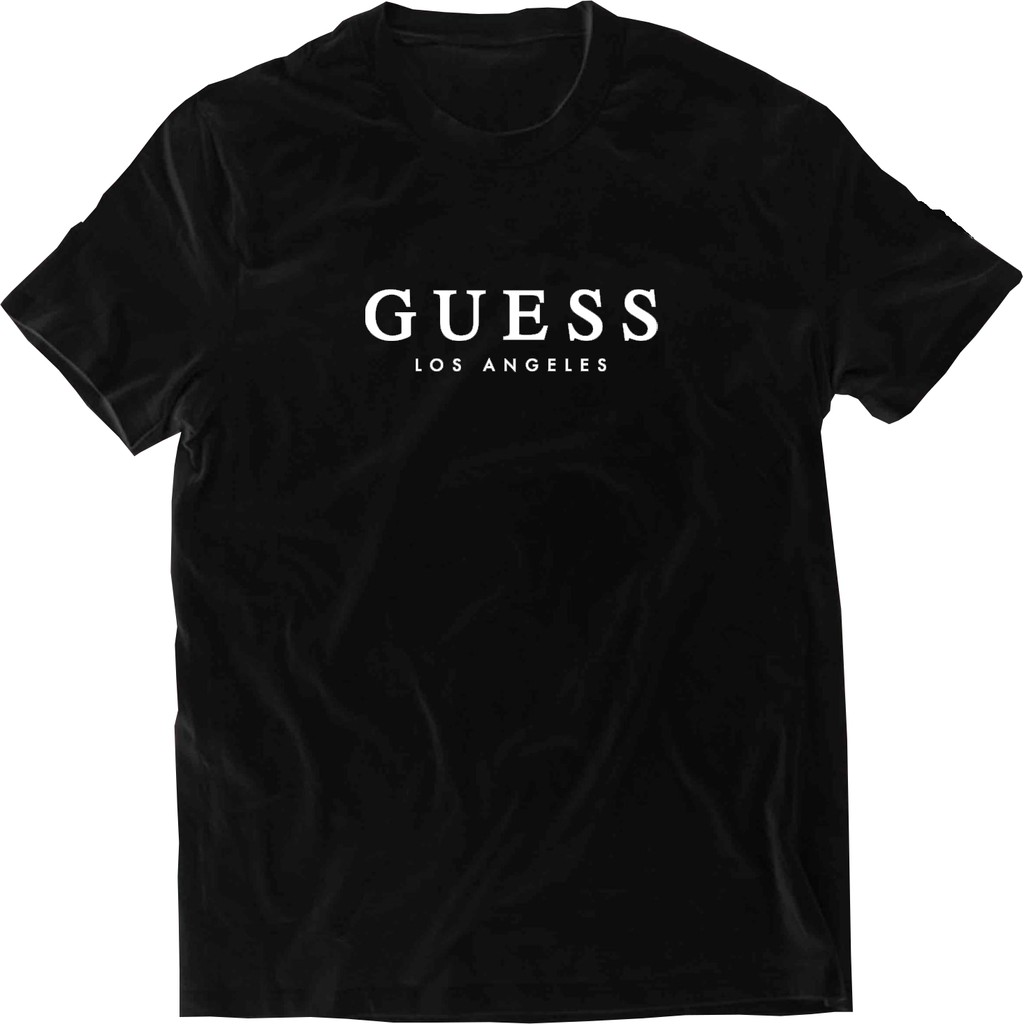 guess los angeles t shirt black