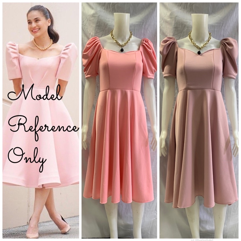 filipiniana midi dress