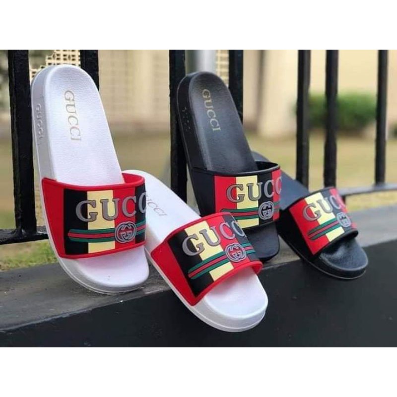 red gucci slides womens