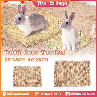 Pet Rabbit Grass Mat Woven Bed Mat for Small Animal Grass Mats Bunny Nest Bedding