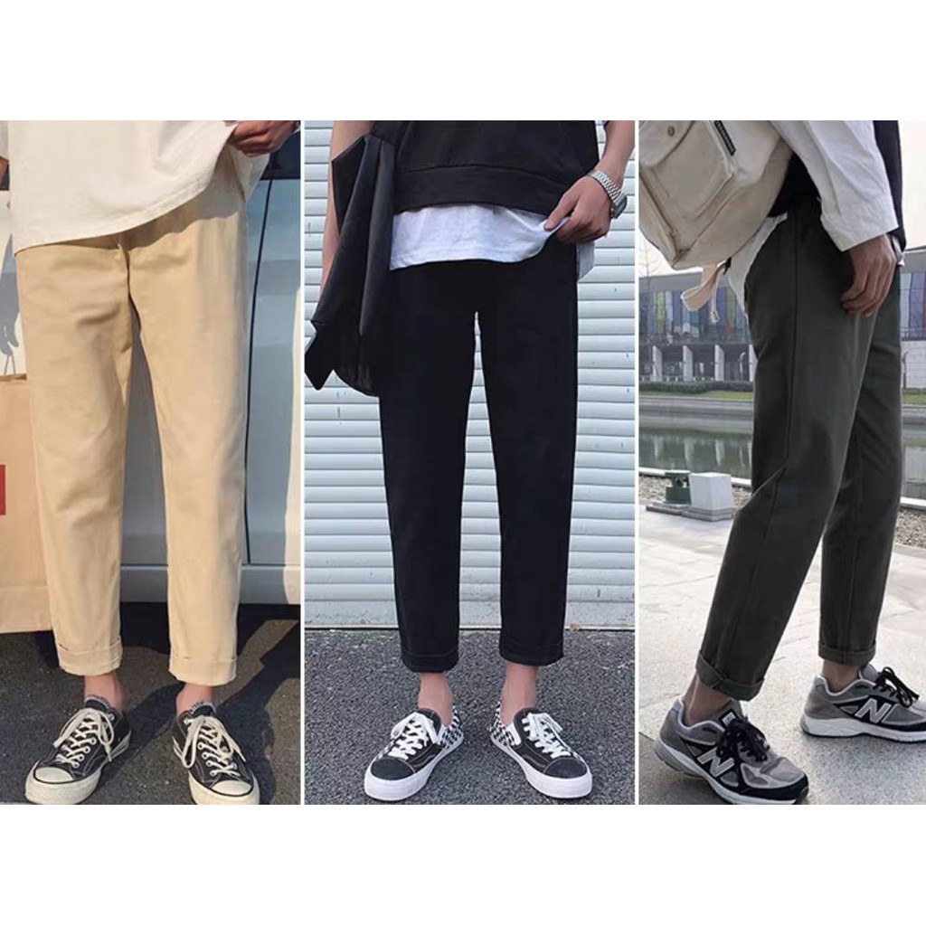 wide leg cargo trousers