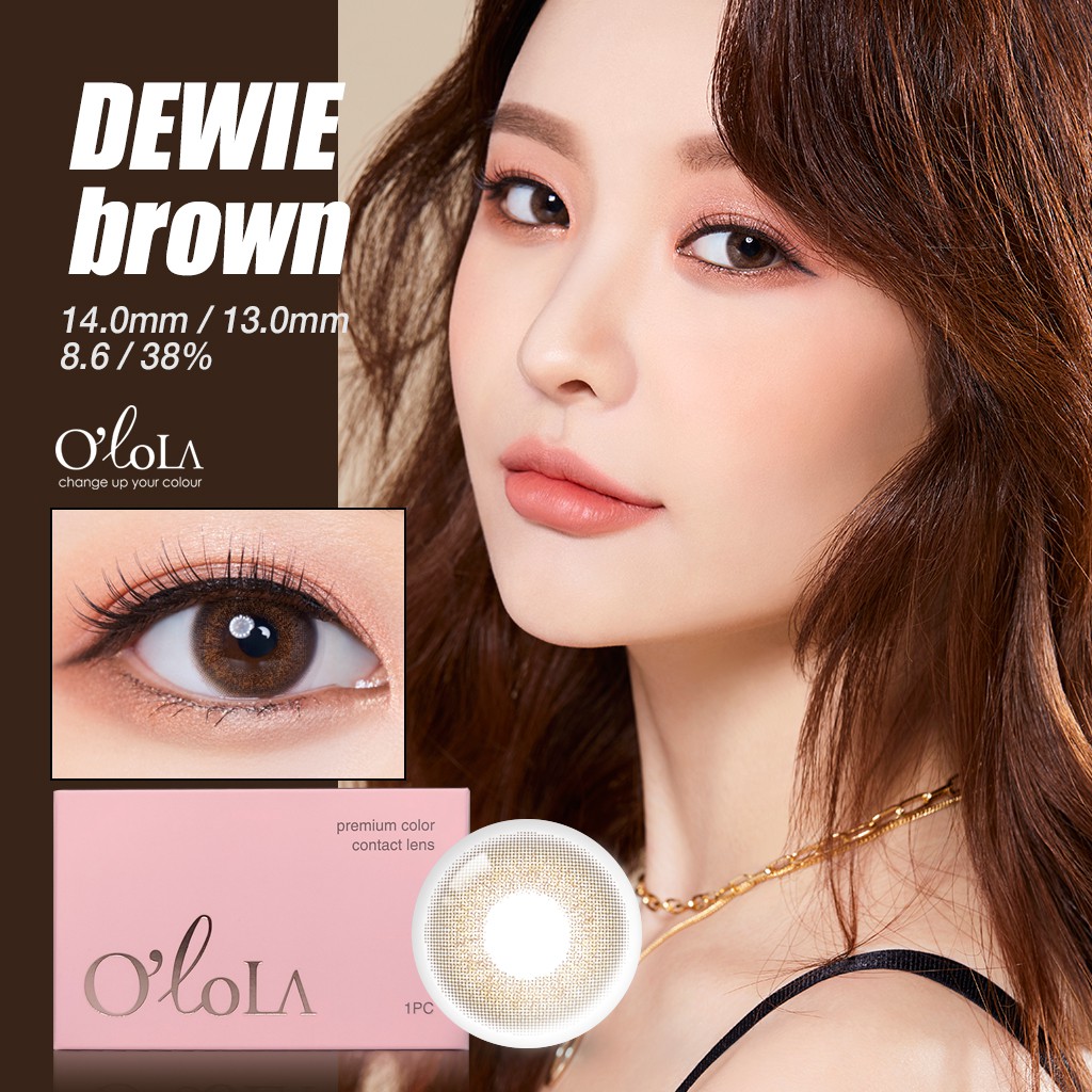 Dewie Brown Color Contact Lens(2 different grades) Shopee Philippines