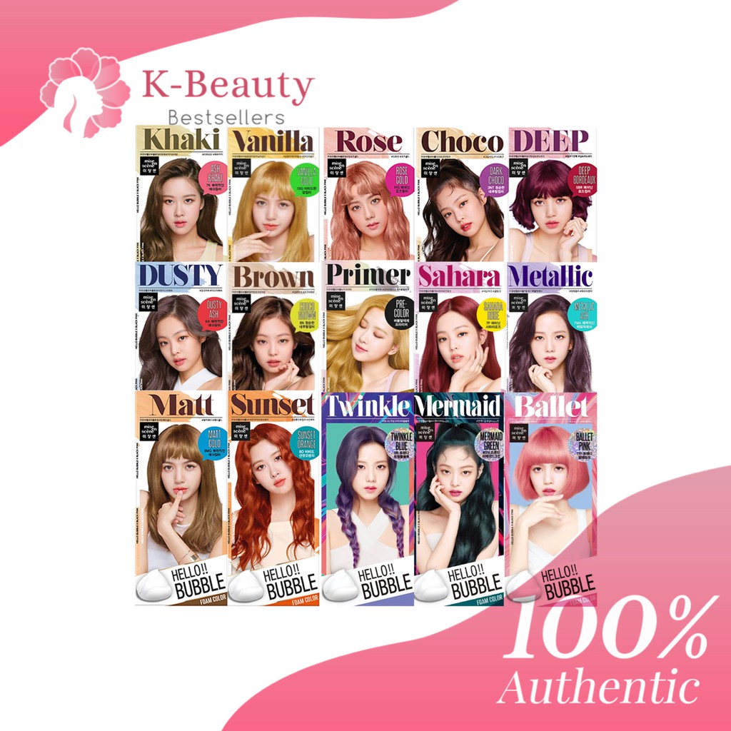 Mise En Scene Hello Bubble Hair Dye Permanent Hair Color Shopee