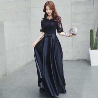 silk evening gowns with sleeves
