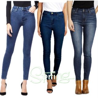 high waisted belt loop jeans