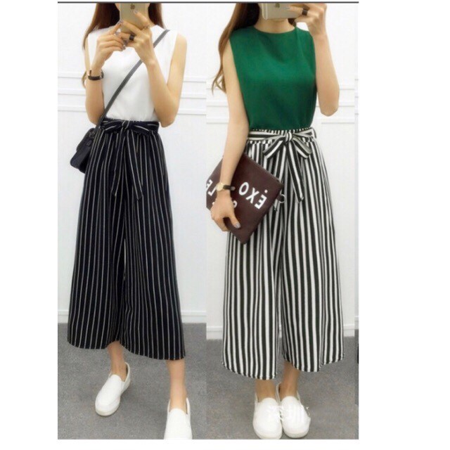 stripes square pants