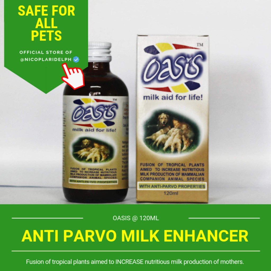 Oasis Milk Enhancer Syrup with Anti Parvo Formula for Lactating Dogs