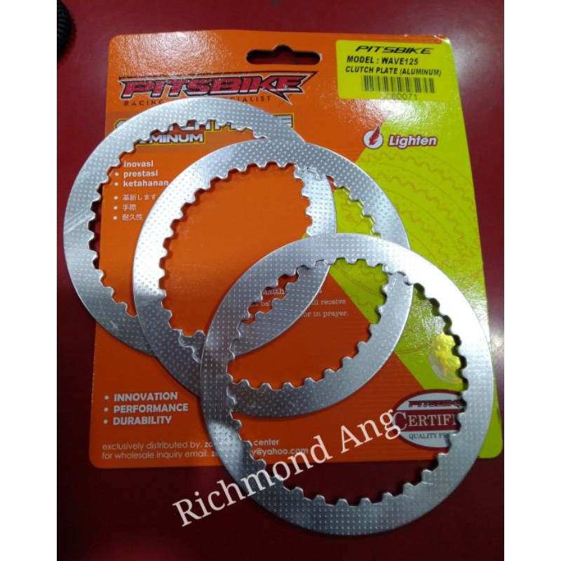 Pitsbike clutch plate alloy wave 125 xrm rs honda aluminum racing ...