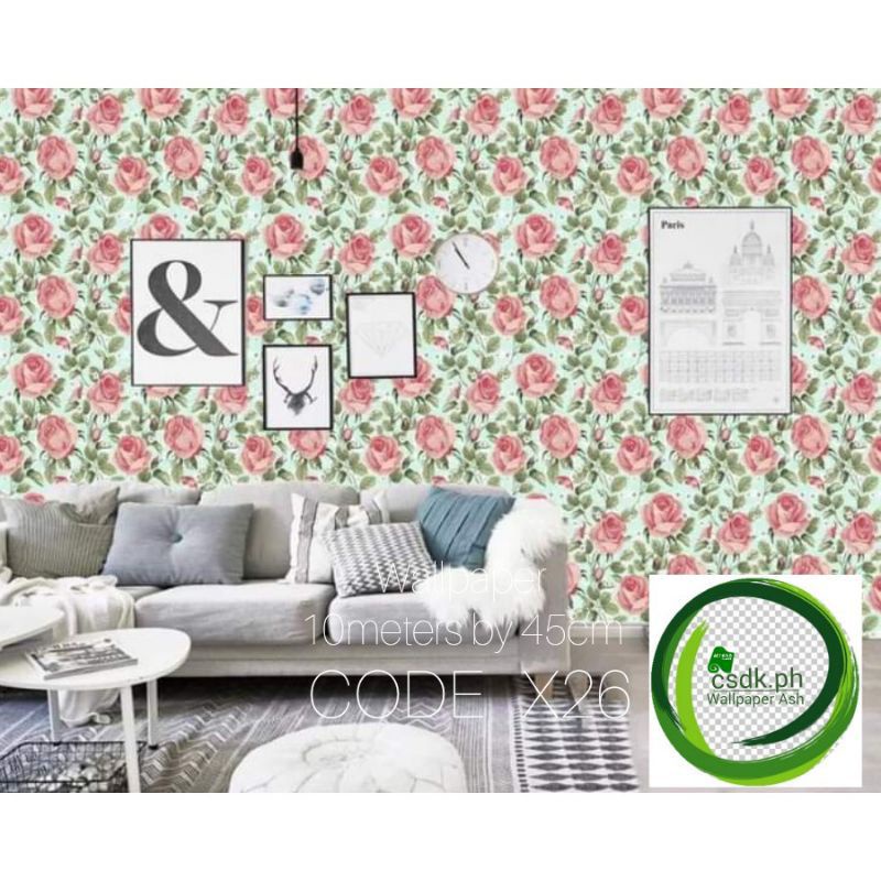 Csdk.ph self adhesive water proof pvc matte texture flower design(Z15