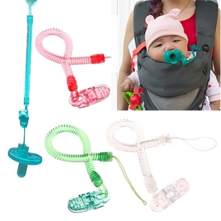 Cute Nipple Chain Leash Strap Clip Holder Baby Boys Girls Dummy Pacifier Soother 