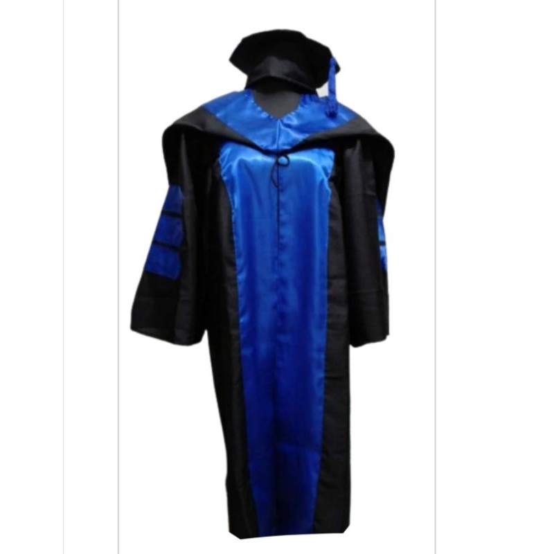 PhD Doctoral Graduation toga, Beret with tussel, hood for Sale | Shopee ...