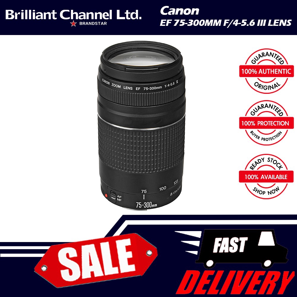 Canon Ef 75 300mm F 4 5 6 Iii Lens Shopee Philippines