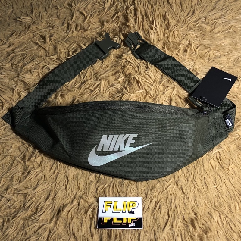 NIKE HERITAGE HIP PACK "Cargo khaki" ORIGINAL NIKE BELT BAG / MONEY BAG Shopee Philippines