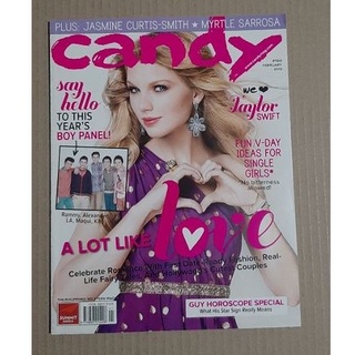 Taylor Swift Jasmine Curtis Smith Myrtle Sarrosa February 2013 Edition Candy Collectible Magazine #6