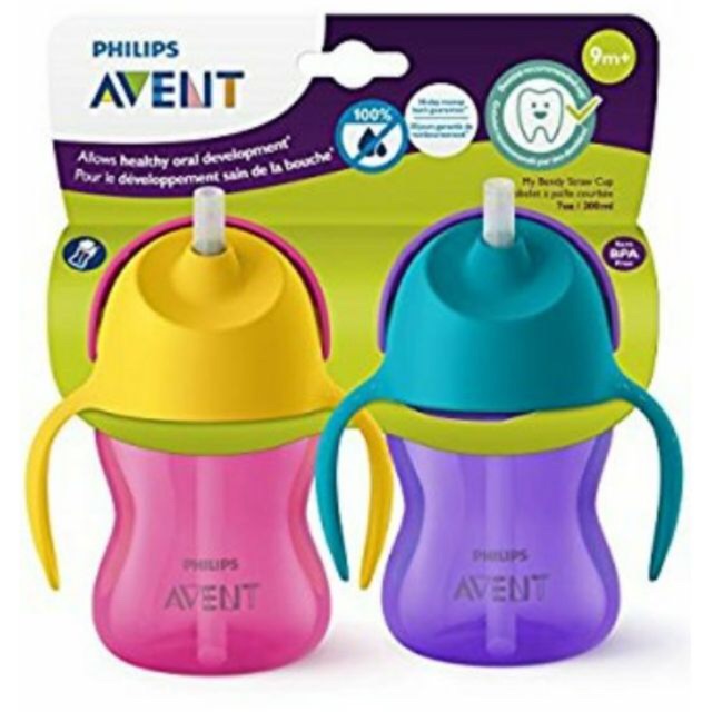 philips avent straw bottle