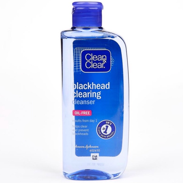 clean & clear blackhead cleanser 200ml