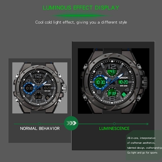 SANDA Waterproof Men Watch Sports Luxury Quartz LED Multifunction ...