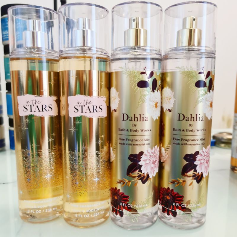 Authentic Bath and Body Works Dahlia and In the stars Fragrance mist