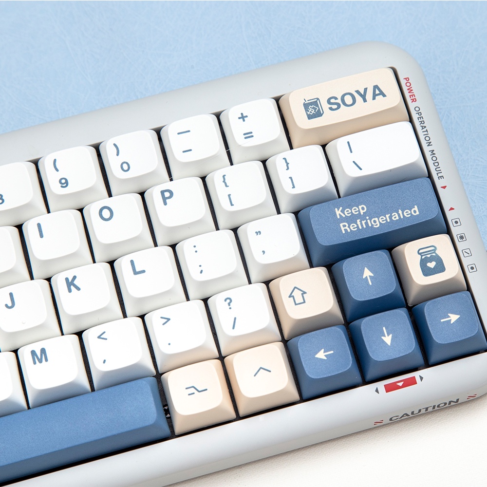 New Soy Milk Keycaps XDA Profile 144Key PBT Compatible With 60 70 80