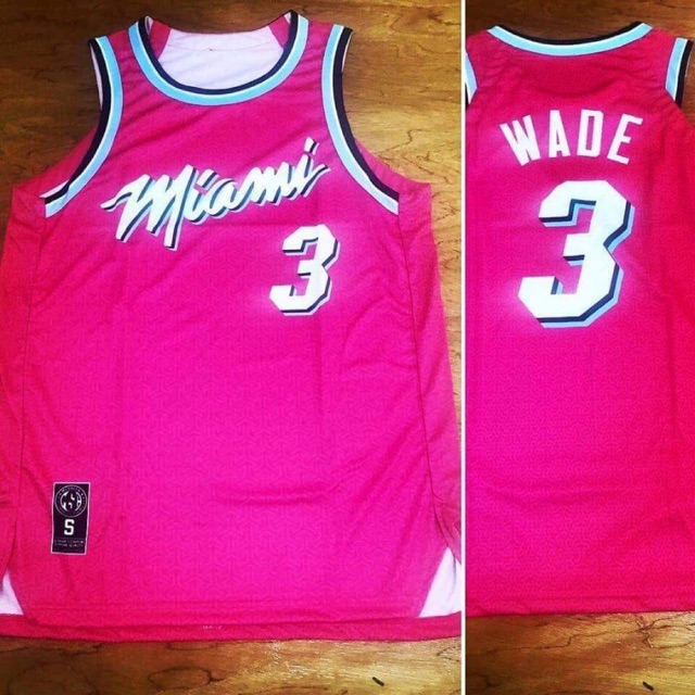 miami basketball jersey pink