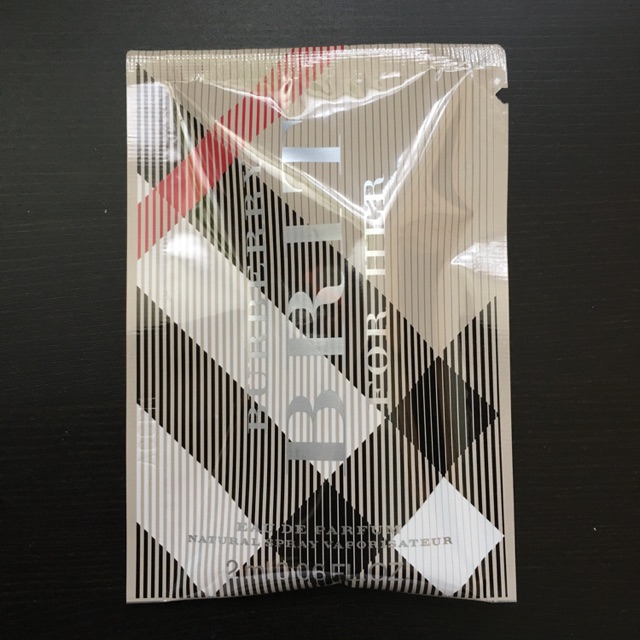 burberry her sample