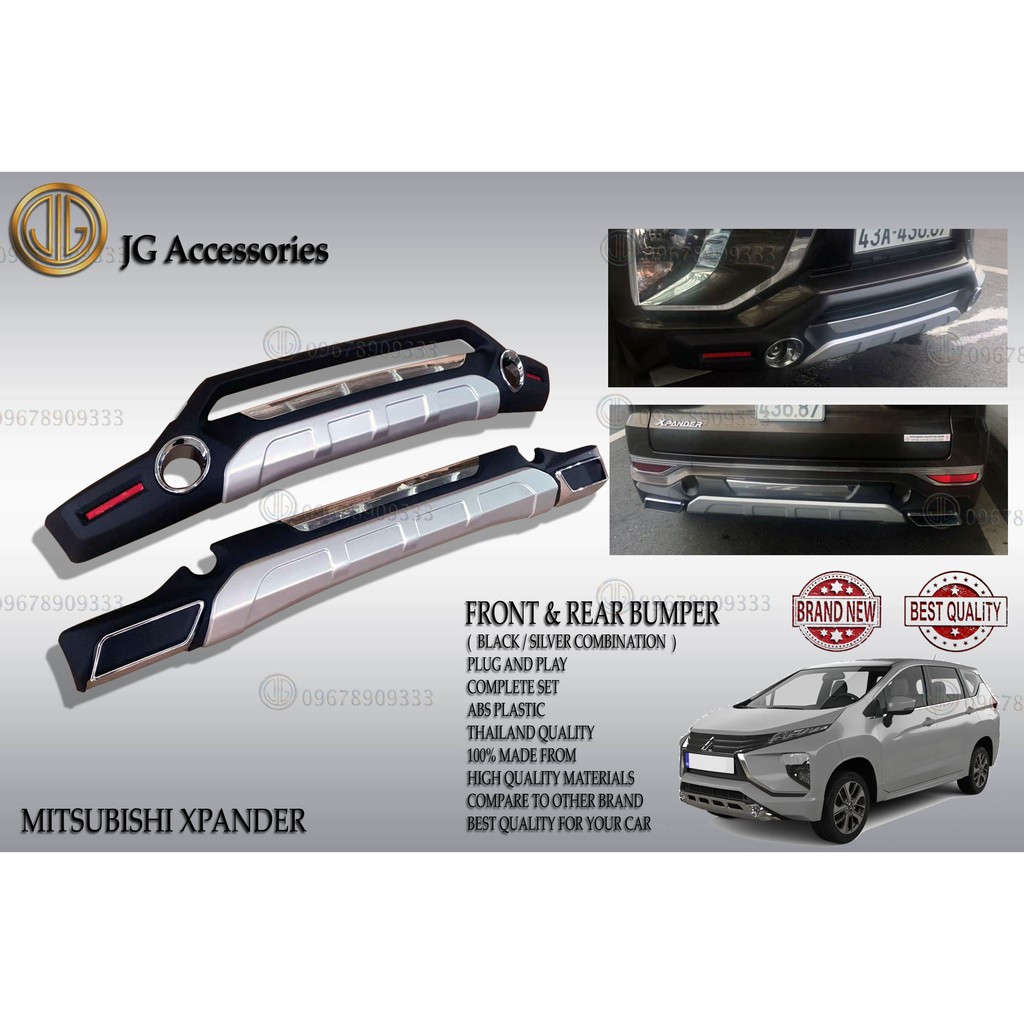 MITSUBISHI XPANDER 20182021 FRONT AND REAR BUMPER GUARD/FRONT &REAR BUMPER NUDGE PROTECTOR