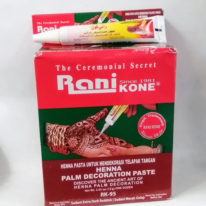 MERAH Henna Rani kone Red Hand | Shopee Philippines